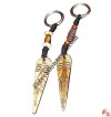 Beard face bone key chain