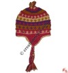 Dot design woolen ear hat6