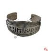 Tibetan design mid wide bangle