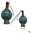 Stone decorated bottle pendant3