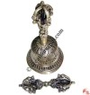Medium size silver plated Dorje and Bell set