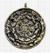 Brass round calendar