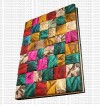 Multi color patch notebook