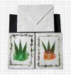 Bamboo leaves design cards