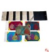 Colorful Bodhi leaves cards (set of 5)