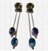 Long three stone Earring