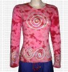 Waves design full rib cotton Tshirt