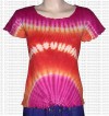 Borderless short sleeves rib cotton t-shirt