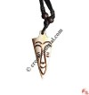 Face triangular bone pendant