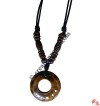 Centre hole bone pendant