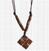 Double Dorje bone pendant