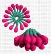 Felt beads frills hair band
