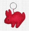 Plain rabit Key-ring