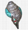 Silver-turq Conch