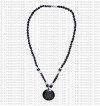 Knot carved amulet necklace1
