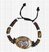Lined Om bracelet