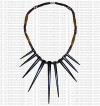 Pin shape necklace 2