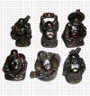Tiny Laughing Buddha4 (set of 6)