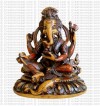 Sitting red-black Ganesh