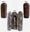 Dark color Ganesh vertical box