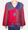 Multicolor stripped cotton top-25