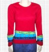 Painted stripes rib t-shirt