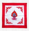 Embroidered Padma cushion cover