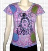 Shiva print rib t-shirt