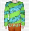 Slanted two color stripes t-shirt
