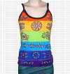 Rainbow hand painted rib t-shirt