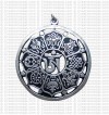 Astamangala round pendant