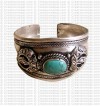 Dorje white-metal bangle