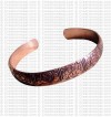 Auspicious sign cupper bangle