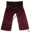 Shyama cotton stone wash wrapper pant-maroon