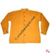 Shyama cotton round neck plain shirt-yellow