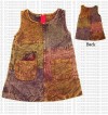 Stone-wash cotton dress