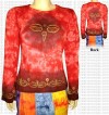 Golden Buddha-eye printed t-shirt
