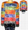 Rainbow tie-dye long sleeves t-shirt