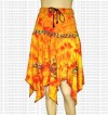 Tie-dye painted frills skirt