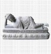 Relaxing Buddha - 6'' stone statue