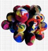 Felt soft furry decorative 4 cm balls (packet of 500 balls)