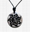 Tibetan OM fire art amulet