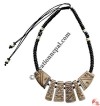 Beads & carved bone necklace