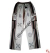 Cotton block print box-pocket trouser