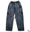 Cotton box-pocket stone wash trouser