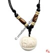 Carved bone pendant65