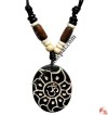 Carved bone pendant71