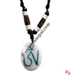 Carved bone pendant89