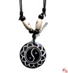 Carved bone pendant101