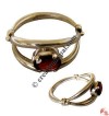 Eye design silver finger ring1